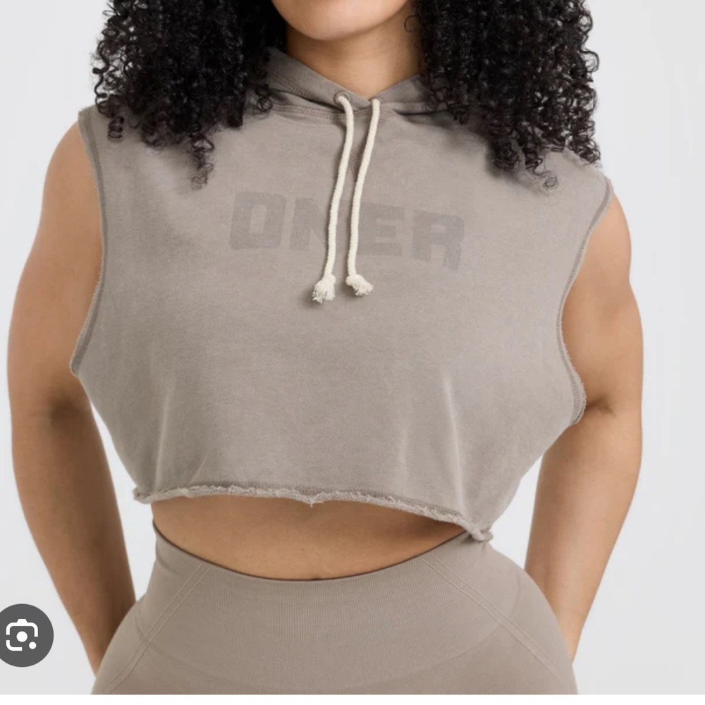 Oner Active Raw Lounge crop hoodie